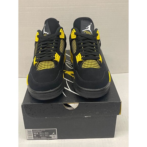 Air Jordan 4 Retro thunder mens size 10.5-NIB - Picture 6 of 12